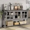 Carita Transitional Windowpane Cabinets Buffet - HOMES: Inside + Out 1 Carita Transitional Windowpane Cabinets Buffet - HOMES: Inside + Out -HOMES: Inside + Out GUEST 6bb27879 0e8e 426d a36d 609ae5ca98ee