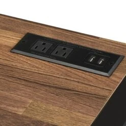 Eriboll Writing Desk With 1 Drawer And USB Plug Sand Black/Natural Tone - HOMES: Inside + Out -HOMES: Inside + Out GUEST 6c5623cc bb06 4b72 aafa 76f62c2cfeb6