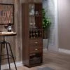 Iohomes Sierri Contemporary Wine Cabinet Dark Walnut - HOMES: Inside + Out -HOMES: Inside + Out GUEST 6c7f1c8f 8c9c 487e 9738 220a93fe240f