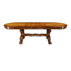 9pc Lion Claw Elegant Carved Extendable Dining Table Set Wood/Antique Oak - HOMES: Inside + Out -HOMES: Inside + Out GUEST 6de05d80 8554 4c0b b41a ee5cd5682529