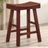 Set Of 2 24" Lille Seat Height Saddle Stools Dark Cherry - HOMES: Inside + Out 2 Set Of 2 24" Lille Seat Height Saddle Stools Dark Cherry - HOMES: Inside + Out -HOMES: Inside + Out GUEST 6e2cb529 3d08 4511 9fce a56bcf40c9aa