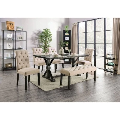 Hepburn Rectangular Dining Table Black - HOMES: Inside + Out 4 Hepburn Rectangular Dining Table Black - HOMES: Inside + Out - Image 2