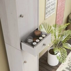 Cimas 5 Shelf Pantry Cabinet White Oak - HOMES: Inside + Out -HOMES: Inside + Out GUEST 6fa69072 2a67 4851 a249 833fb64a0a8e