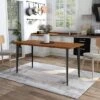 60" Shirin Mid-Century Wood Dining Table - HOMES: Inside + Out -HOMES: Inside + Out GUEST 6fdcc7a6 5b31 45df 9876 5200c385fdd9