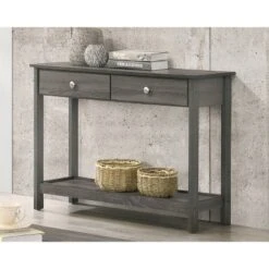 Clonard Wooden Sofa Table Gray - HOMES: Inside + Out