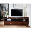 Flatcar Multi Functional Storage TV Stand For TVs Up To 65" Vintage Walnut - HOMES: Inside + Out -HOMES: Inside + Out GUEST 7047ae00 85de 451e aa52 905ef40beafd