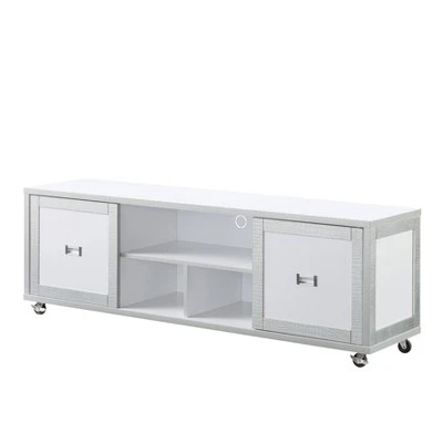 Pierre TV Stand For TVs Up To 60" Winter White - HOMES: Inside + Out 4 Pierre TV Stand For TVs Up To 60" Winter White - HOMES: Inside + Out - Image 2