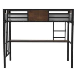 Twin Navii Industrial Loft Bed Black - HOMES: Inside + Out -HOMES: Inside + Out GUEST 72ff3fd0 c16a 4fa9 a931 60900160fcc9