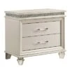 2pc Granite Nightstand And Dresser Set Pearl White - HOMES: Inside + Out