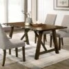 Lyoth Live Edge Top Trestle Base Dining Table Walnut - HOMES: Inside + Out -HOMES: Inside + Out GUEST 7bb2eb24 c13b 426d 8b5f bebe3cde250a