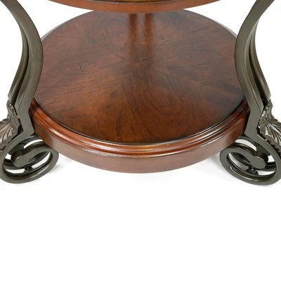 Telmin Traditional Side Table Brown Cherry - HOMES: Inside + Out 9 Telmin Traditional Side Table Brown Cherry - HOMES: Inside + Out - Image 7