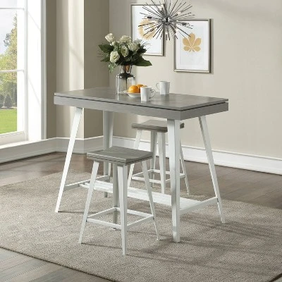 3pc Mycina Counter Height Table Set - HOMES: Inside + Out 3 3pc Mycina Counter Height Table Set - HOMES: Inside + Out