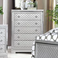 6pc Tenaya Bedroom Set Silver/Gray - HOMES: Inside + Out -HOMES: Inside + Out GUEST 7d795cd4 a1c1 46d1 be81 3be53d172bba