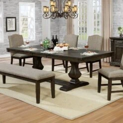 94" Lemieux Extendable Dining Table Brown - HOMES: Inside + Out -HOMES: Inside + Out GUEST 7dbfe7f4 f479 41c1 b187 f724bbced2ac