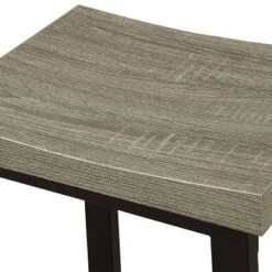 5pc Kaystone Curved Seats Counter Dining Table Set Gray/Black - HOMES: Inside + Out -HOMES: Inside + Out GUEST 7f7934a3 357b 4abe 9611 0a3e6c1df687