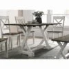 59" Calton Farmhouse Flip Down Top Dining Table Chestnut - HOMES: Inside + Out -HOMES: Inside + Out GUEST 8223b399 46e4 4fee b594 b27073827f68