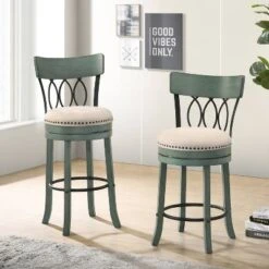 Set Of 2 29" Darlowe Swivel Counter Height Barstools - HOMES: Inside + Out -HOMES: Inside + Out GUEST 83f20e94 b42c 4327 8ba9 5800c2bd8be5