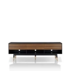 Vanore Mid-Century 3 Drawer TV Stand For TVs Up To 80" Black - HOMES: Inside + Out 13 Vanore Mid-Century 3 Drawer TV Stand For TVs Up To 80" Black - HOMES: Inside + Out -HOMES: Inside + Out GUEST 8470dc47 811d 408d abd5 f414acdab28d