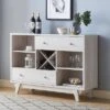 Abrama 2 Drawer Buffet White Oak - HOMES: Inside + Out -HOMES: Inside + Out GUEST 851688e6 e308 4dd5 bd6e 12d76b1b6d95