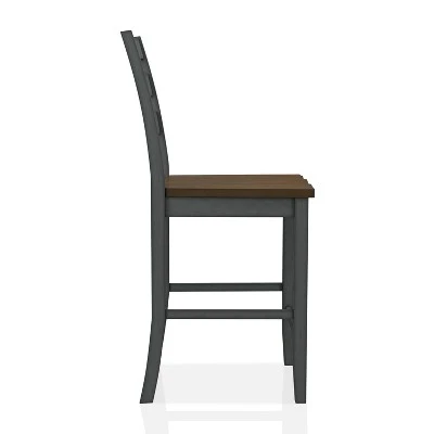 2pk Danforthe Ladder Back Counter Height Chairs - HOMES: Inside + Out 5 2pk Danforthe Ladder Back Counter Height Chairs - HOMES: Inside + Out - Image 3