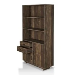 69.8" Tappan Bookcase With Cabinet Reclaimed Oak - HOMES: Inside + Out -HOMES: Inside + Out GUEST 864a616a ddd2 49d9 b2b9 c42fba9c9ec9