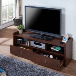 Flatcar Multi Functional Storage TV Stand For TVs Up To 65" Vintage Walnut - HOMES: Inside + Out -HOMES: Inside + Out GUEST 86b41694 4cb0 4fb5 85fd 68f9954d8eda