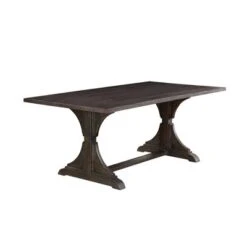 5pc Strasbourg Rustic Dining Table Set Antique Black - HOMES: Inside + Out -HOMES: Inside + Out GUEST 87522ccc 1b6f 44ce 95f9 a62dd304e864