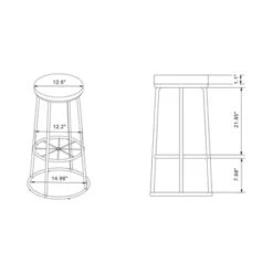 Set Of 2 33" Pilat Barstools With Wood Seat Warm Oak - HOMES: Inside + Out 9 Set Of 2 33" Pilat Barstools With Wood Seat Warm Oak - HOMES: Inside + Out -HOMES: Inside + Out GUEST 885f7b20 07ee 4d71 b7d8 d41c69ef671e 1