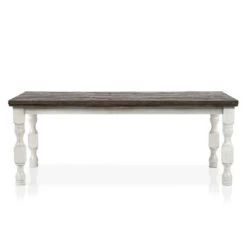 78" Cambrien Rustic Two-Tone Dining Table Antique White/Gray - HOMES: Inside + Out -HOMES: Inside + Out GUEST 8a60bdce e7c8 40f9 a8f8 0b4eaf951343