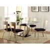 7pc Langton Dining Set W/Rectangular Back Chairs Silver/Black - HOMES: Inside + Out -HOMES: Inside + Out GUEST 8b417b7d e8f5 486a 8d10 b2d622971d4d