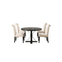 5pc Hedgeburn Round Dining Set - HOMES: Inside + Out -HOMES: Inside + Out GUEST 8b52b2df 037e 4aad af7c 5aa6de8c10a4