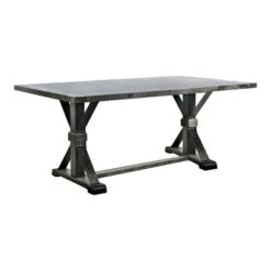 6pc Hepburn Dining Set Antique Black/Light Gray - HOMES: Inside + Out -HOMES: Inside + Out GUEST 8ca2507b ba2b 4cc8 b104 0d0eb9637417