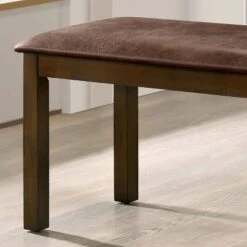 43" Coulter Padded Seat Bench Walnut/Brown - HOMES: Inside + Out -HOMES: Inside + Out GUEST 8f4b65ff 0ea5 480d b32d f2376de62ba3