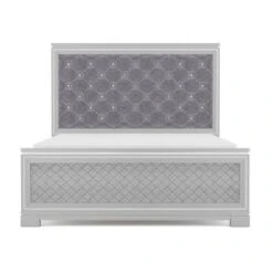 3pc Tenaya Bed With 2 Nightstands Set Silver/Gray - HOMES: Inside + Out -HOMES: Inside + Out GUEST 8fc588ef 24e9 49b5 a75e b18053769533