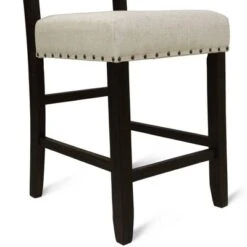 2pk Eliza Button Tufted Counter Height Barstool Black/Beige - HOMES: Inside + Out -HOMES: Inside + Out GUEST 9174a7c6 e1ae 40c0 b828 344258ff2894