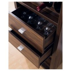 Iohomes Sierri Contemporary Wine Cabinet Dark Walnut - HOMES: Inside + Out -HOMES: Inside + Out GUEST 92352d7e a200 4069 930b a5ad907ac358