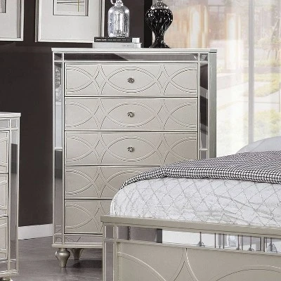 2pc La Mesa Bed And Chest Set Silver - HOMES: Inside + Out 7 2pc La Mesa Bed And Chest Set Silver - HOMES: Inside + Out - Image 5