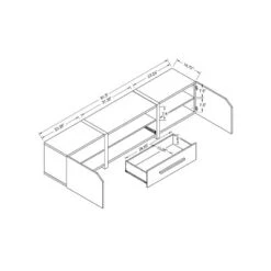 Miran Contemporary TV Stand For TVs Up To 80" - HOMES: Inside + Out -HOMES: Inside + Out GUEST 94111b64 95cc 44e7 be5c 3bdb25fb817d