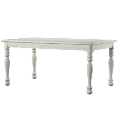 7pc Gordon Transitional Dining Set Antique White/Gray - HOMES: Inside + Out 4 7pc Gordon Transitional Dining Set Antique White/Gray - HOMES: Inside + Out - Image 2