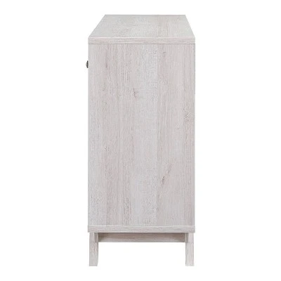 Abrama 2 Drawer Buffet White Oak/Distressed Gray - HOMES: Inside + Out 5 Abrama 2 Drawer Buffet White Oak/Distressed Gray - HOMES: Inside + Out - Image 3