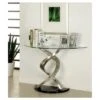 Kelsi Modern Twisting Glass Top Sofa Table Satin Plated/Black - HOMES: Inside + Out 1 Kelsi Modern Twisting Glass Top Sofa Table Satin Plated/Black - HOMES: Inside + Out -HOMES: Inside + Out GUEST 964cf93a 0fd3 434d 8ace 68a9128d9fd6