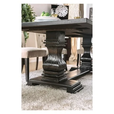 Iohomes Villa Rustic Dining Table Antique Black - HOMES: Inside + Out 3 Iohomes Villa Rustic Dining Table Antique Black - HOMES: Inside + Out