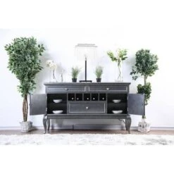 Maja Contemporary Buffet Server Dark Gray - HOMES: Inside + Out