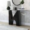 Riverpoint Modern Rectangle Console Table Clear/Black - HOMES: Inside + Out