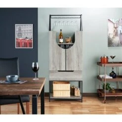 Meluse Multi Storage Wine Cabinet Vintage Gray - HOMES: Inside + Out -HOMES: Inside + Out GUEST 98fc7ccb b2e3 4bc2 9b7a 495a6df9a5b4