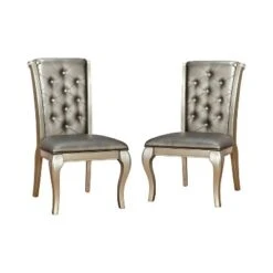 2pk Samantha Tufted Scrolled Back Side Dining Chair - HOMES: Inside + Out -HOMES: Inside + Out GUEST 99874c19 0015 47fa 9975 5031d3a47a69