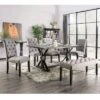 6pc Hepburn Dining Set Antique Black/Light Gray - HOMES: Inside + Out -HOMES: Inside + Out GUEST 9a71448e e257 4ac3 8aa8 aac5d9a09b37