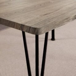 3pc Fairlands X Cross Back Dining Table Set Gray/Dark Bronze - HOMES: Inside + Out -HOMES: Inside + Out GUEST 9b0af660 2383 4489 9fdc ad6aec01bd11