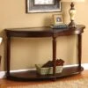 Renson Curved Glass Top Sofa Table Dark Red - HOMES: Inside + Out