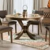 53" Raven Round Dining Table Walnut - HOMES: Inside + Out -HOMES: Inside + Out GUEST 9d9c4e41 589c 450c 89ec 90d1bf7041c7